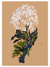 Egon Schiele White Chrysanthemum - Art Print